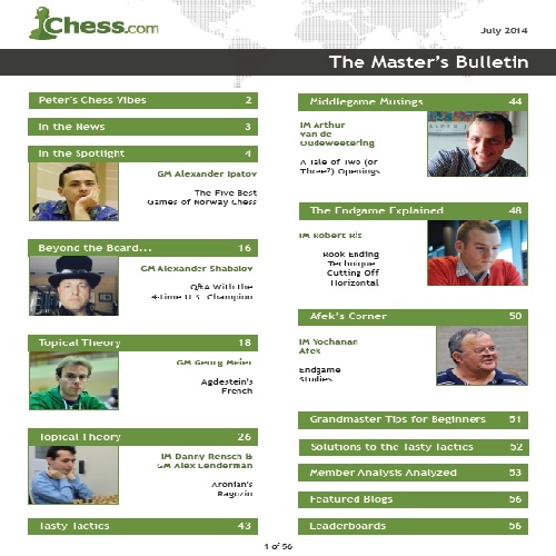 سری کامل مجلات معتبر شطرنج chess.com 2013-2014