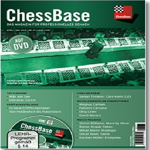 نرم افزار ومجله معتبر شطرنج شماره ChessBase Magazine 171 دی وی دی کامل نسخه کم حجم