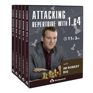 دوره  آموزش شروع بازی شطرنج  حمله با e4  استاد بین المللی رابرت ریس ATTACKING REPERTOIRE WITH 1e4with IM Robert Ris